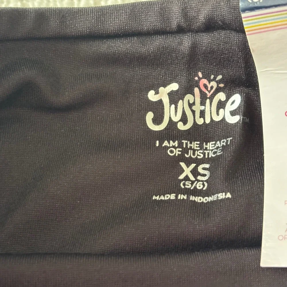Justice Girls Ankle Leggings Bundle XS 5/6 Butterfly Tie Dye Colorblock 3 Pack